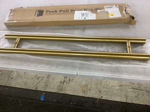24" Gold Door Handle - Missing Some Hardware - Lot 612