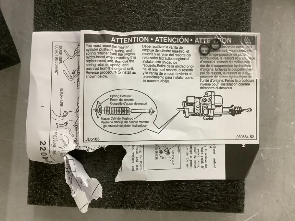 Hydraulic Power Brake Booster, Unknown Fit - Image 6 - Lot 616