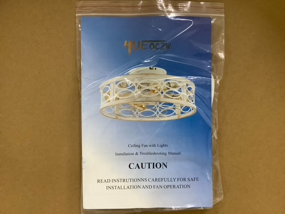 20" Small Ceiling Fans with Lights and Remote - Image 7 - Lot 106