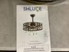 SHLUCE 22" Caged Farmhouse Ceiling Fan with Light - Thumbnail 6
