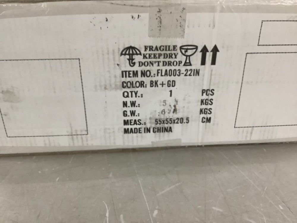 SHLUCE 22" Caged Farmhouse Ceiling Fan with Light - Image 9 - Lot 701