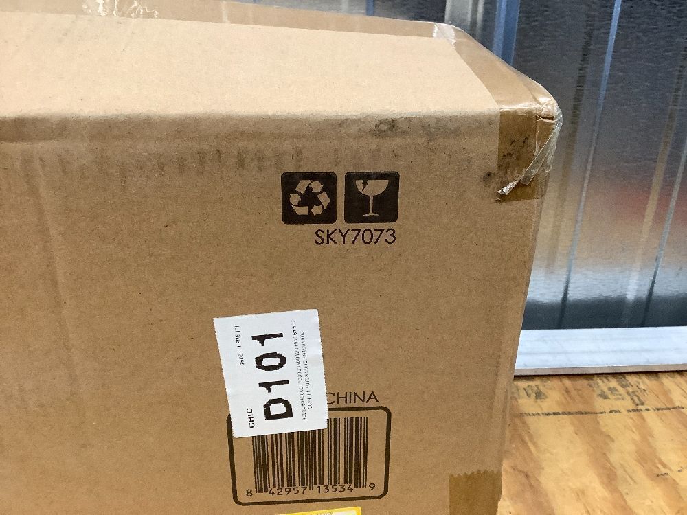 Pre-Lit Hinged Artificial White Pine Christmas Tree w/ Lights, Metal Stand - Image 3 - Lot 10