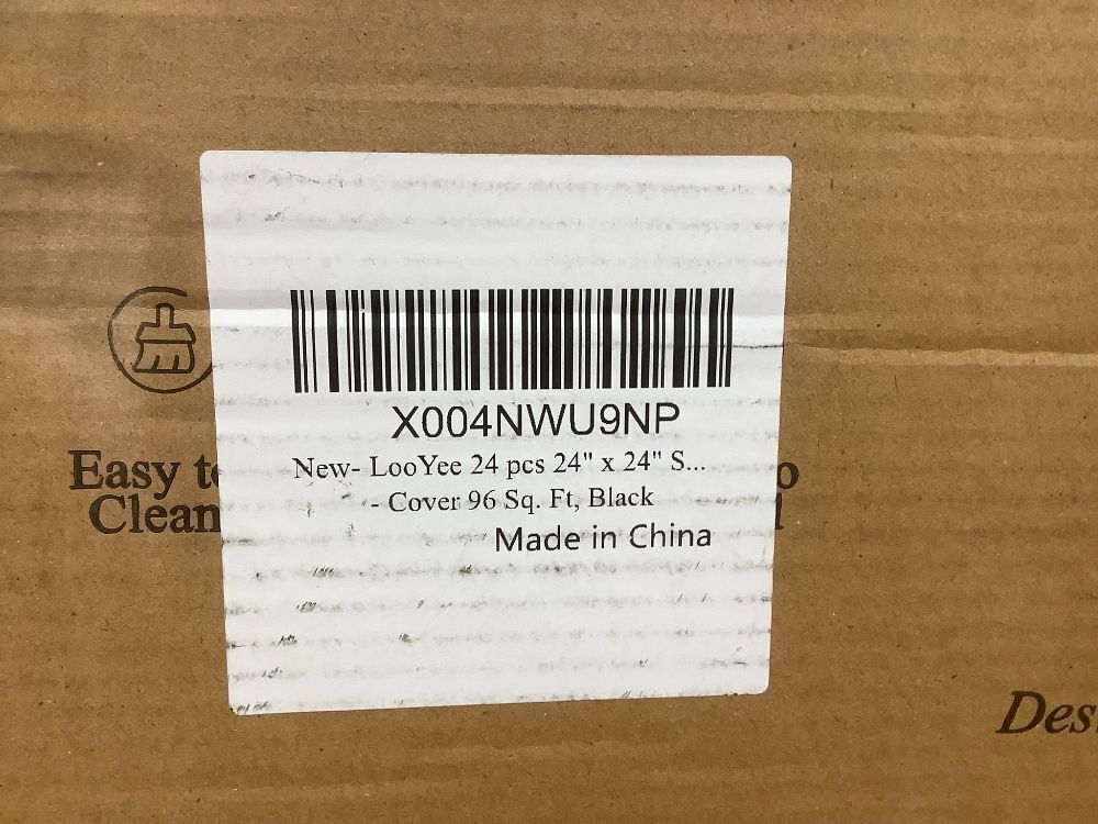 24 PCS 24 X 24 Inch Black Drop Ceiling Tiles, 2Ft X 2Ft PVC 3D Decorative Ceiling Panels, Waterproof Washable Plastic Ideal for Living Room Garage Basement Bedroom Cover 96 Sq.Ft - Image 4 - Lot 7787