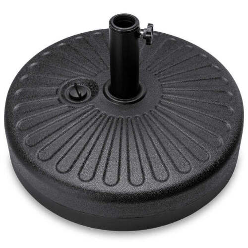 Plastic Patio Umbrella Base Pole Holder Accessory w/ Adjustable Knob - Lot 7944