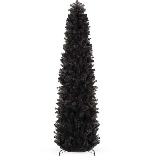 Black Artificial Pencil Holiday Christmas Tree - Lot 8566