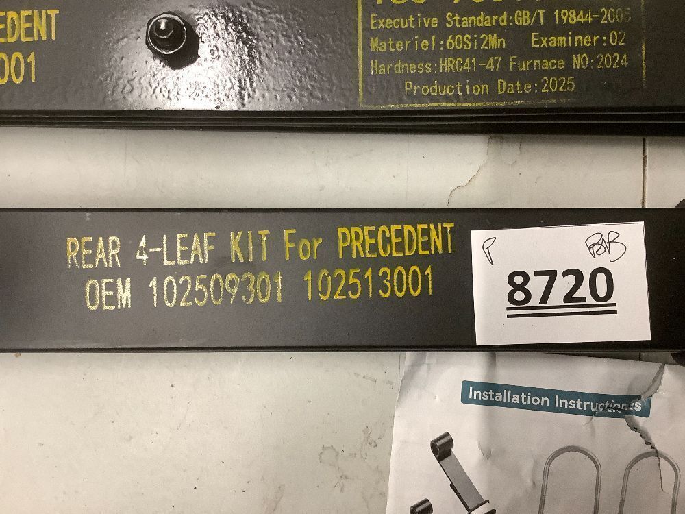 Heavy Duty Rear 4-Leaf Springs Kit for Club Car Precedent 2004-Up, Tempo 2017-Up, Onward 2017-Up Golf Cart, Replaces #102509301 102513001 Included Bushing Sleeve U Bolt, Provide Smoother Ride - Image 4 - Lot 8720