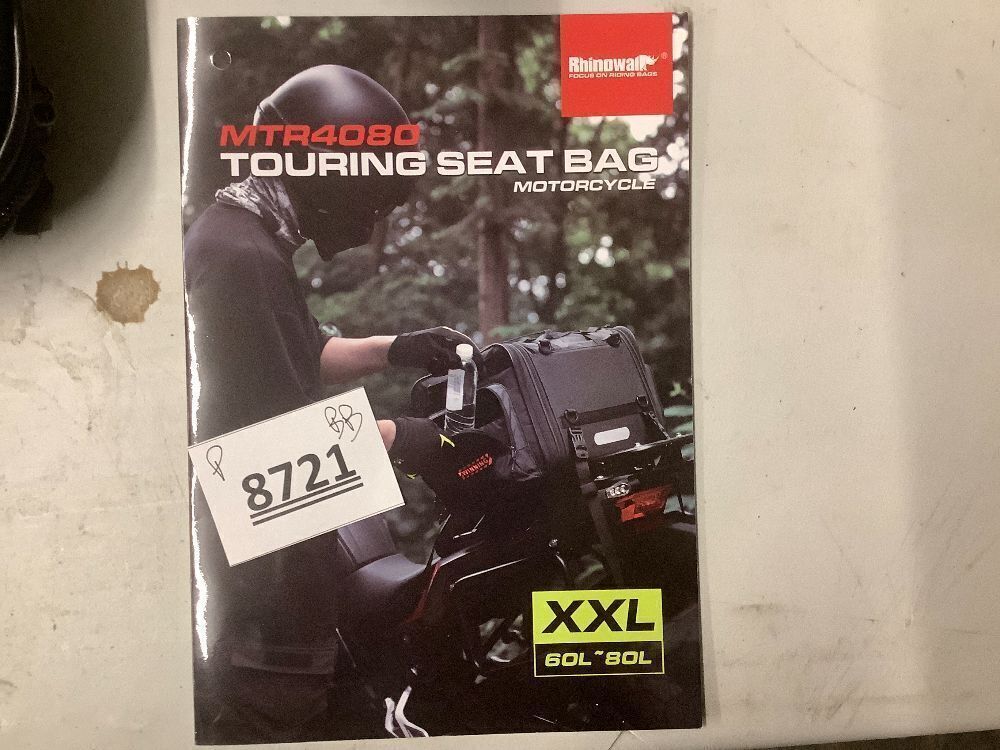 Rhinowalk Motorcycle Saddle Bag Motorbike Tail Bag Waterproof Expandable Pannier Bag Powersports Travel Luggage 80L - Image 3 - Lot 8721