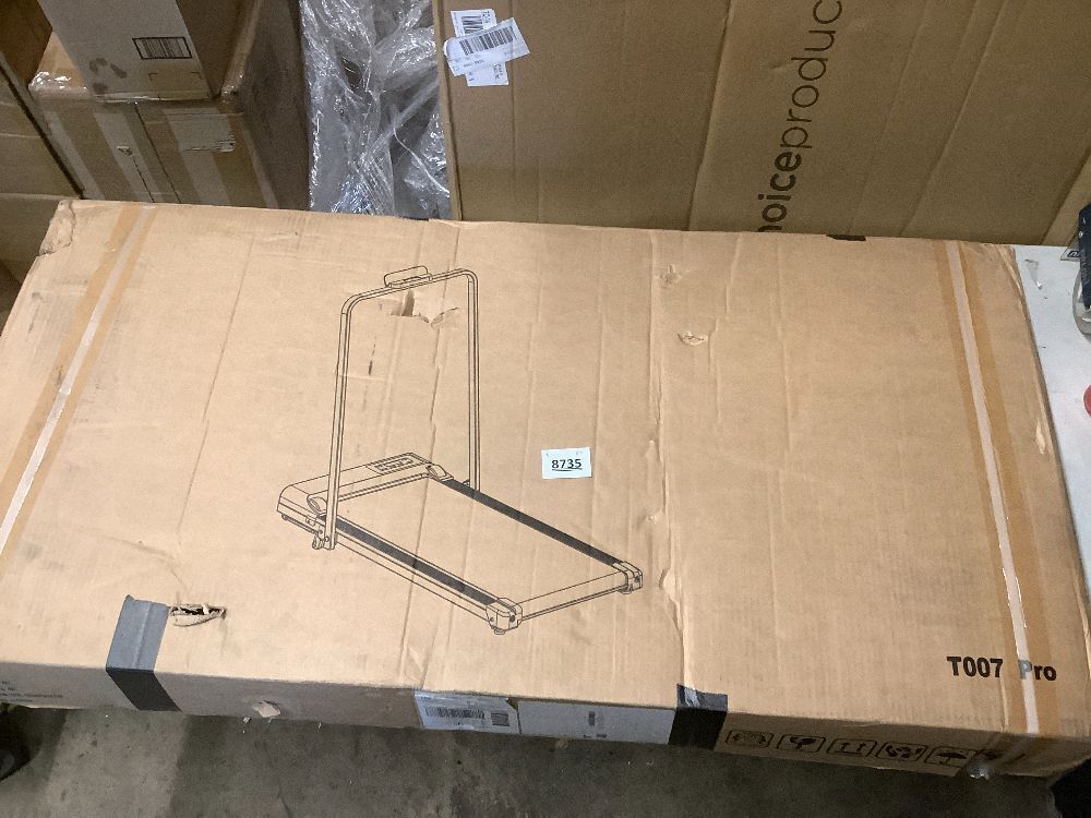 Walking Pad Treadmill with 12% Incline and Handle Bar, 3.0HP Folding Foldable Treadmills for Home Small, Portable Small Treadmill with Handles. Small Treadmills with Incline and Remote, 320LB Capacity - Image 3 - Lot 8735