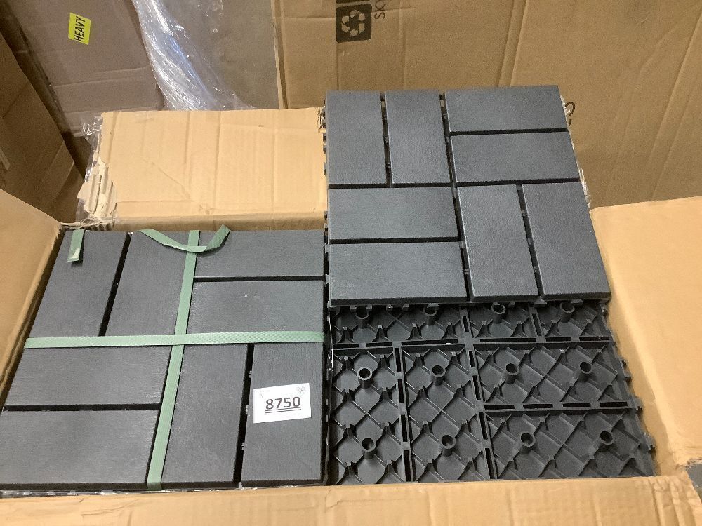 Interlocking Deck Tiles, EchoDeck Patio Deck Tiles, 44 Pack Deck Tiles Interlocking Outdoor All Weather, Highly Durable, Stylish, Non-Slip, Faster-Drying - Image 2 - Lot 8750