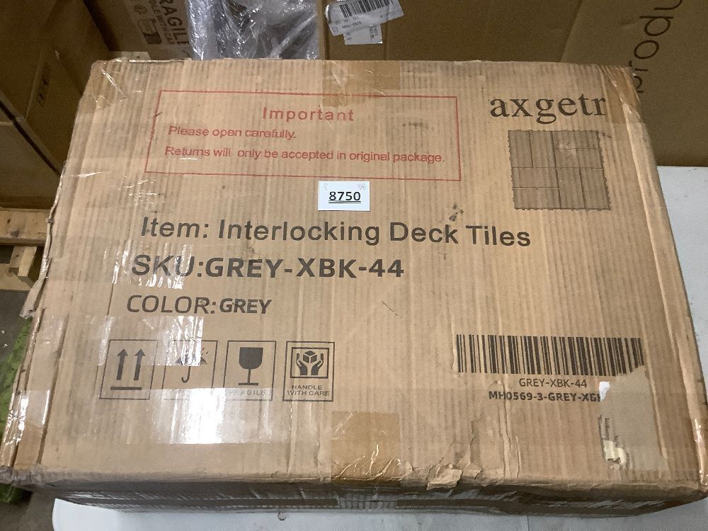 Interlocking Deck Tiles, EchoDeck Patio Deck Tiles, 44 Pack Deck Tiles Interlocking Outdoor All Weather, Highly Durable, Stylish, Non-Slip, Faster-Drying - Image 3 - Lot 8750