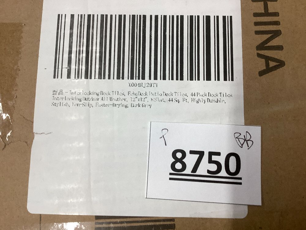 Interlocking Deck Tiles, EchoDeck Patio Deck Tiles, 44 Pack Deck Tiles Interlocking Outdoor All Weather, Highly Durable, Stylish, Non-Slip, Faster-Drying - Image 4 - Lot 8750