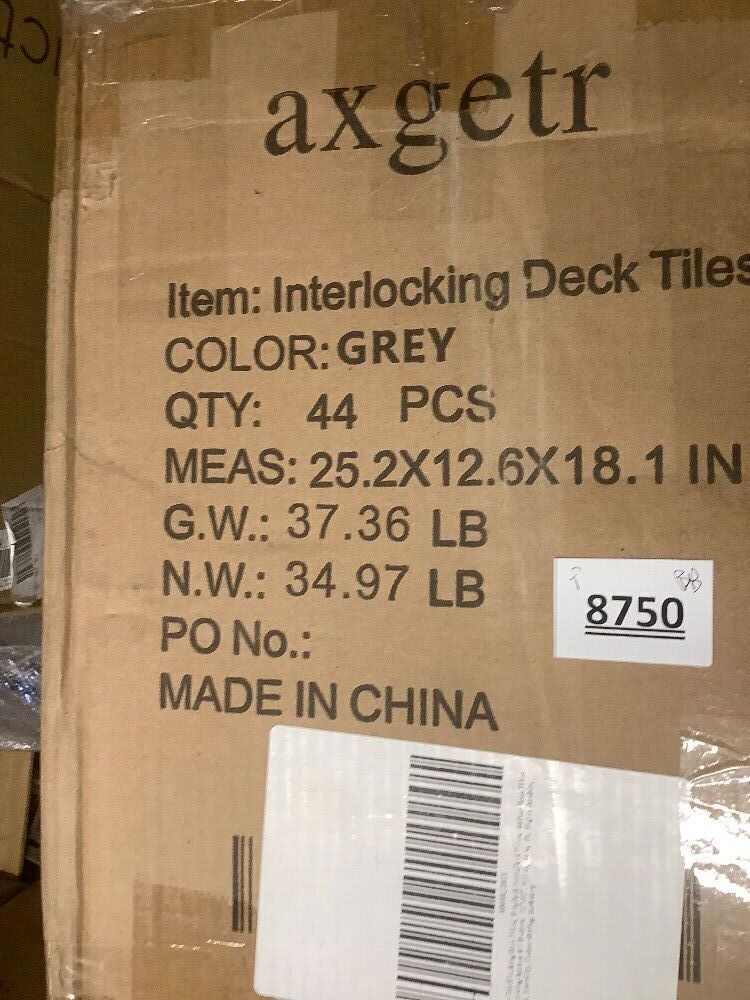 Interlocking Deck Tiles, EchoDeck Patio Deck Tiles, 44 Pack Deck Tiles Interlocking Outdoor All Weather, Highly Durable, Stylish, Non-Slip, Faster-Drying - Image 5 - Lot 8750