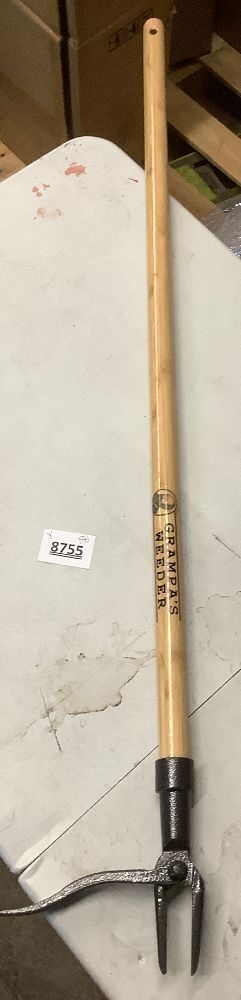 Grampa's Weeder - The Original Stand Up Weed Puller Tool with Long Handle - Made with Real Bamboo & 4-Claw Steel Head Design - Easily Remove Weeds Without Bending, Pulling, or Kneeling. - Image 3 - Lot 8755