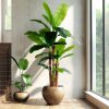8.2FT Artificial Banana Tree Tall Fake Banana Leaf Plant Faux Banana Silk Tree Faux Banana Leaves for Home Swimming Pool Indoor Outdoor Patio Tropical Decor - Thumbnail 1