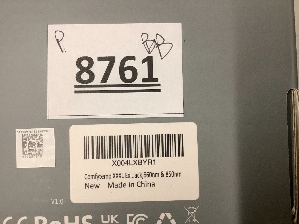 Comfytemp 41.5'' x 26'' Red Light Therapy Mat for Body, FSA HSA Eligible Near Infrared Light Therapy Pad with 560 LEDs, 660nm & 850nm Light Blanket for Back Belly Knee Joint Muscle Pain Relief, 196W - Image 5 - Lot 8761