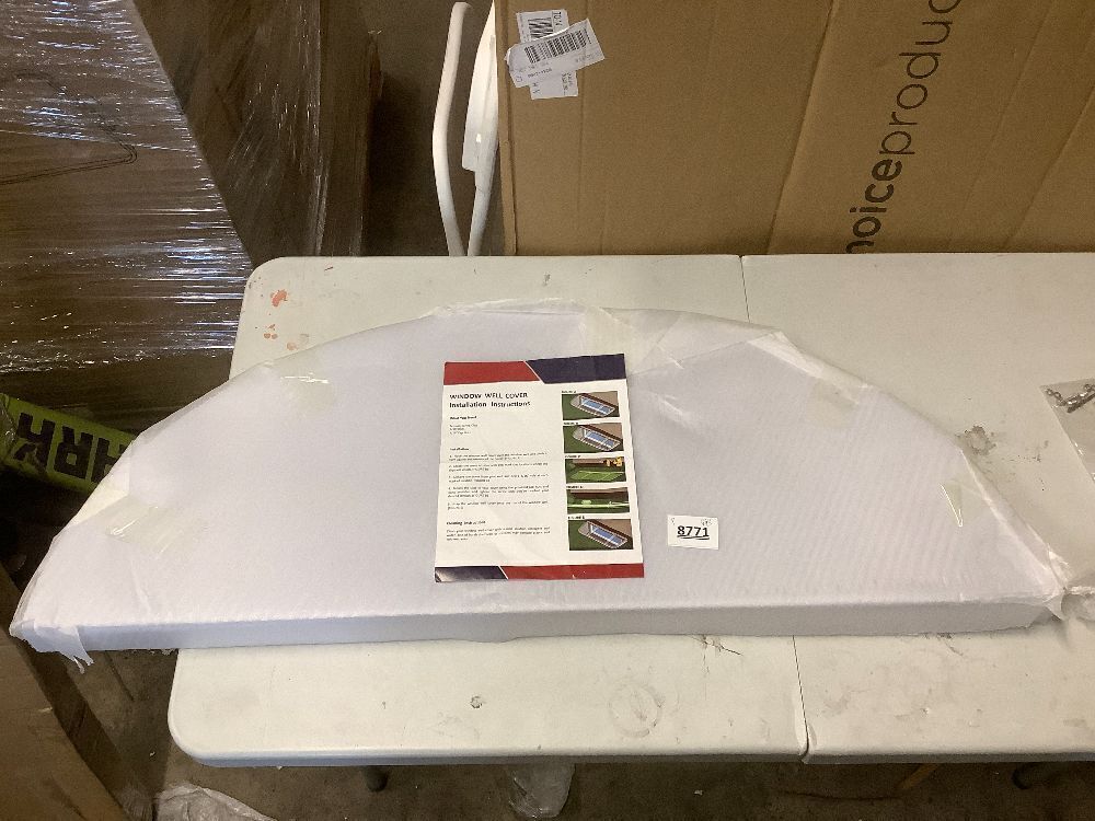 Window Well Cover (Polycarbonate, 40" Width x 17" Length) - Image 1 - Lot 8771