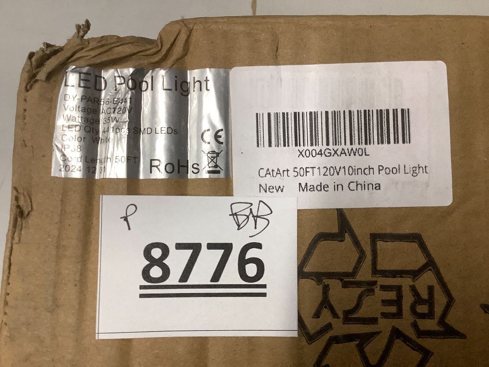 CAtArt 10 Inch Pool Light for Inground Pool (White), AC120V LED Pool Lights Suitable for 10 Inch Wet Niche, 35W, 50 Foot Cord - Image 3 - Lot 8776