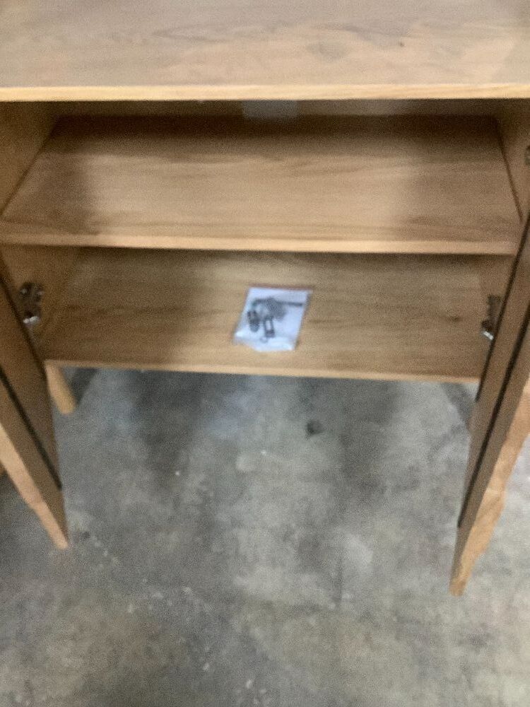 Merto 33" Shelving Unit with Storage - Natural Oak - Image 3 - Lot 6600