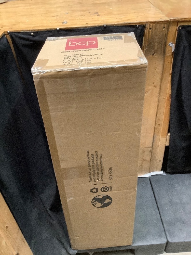 Snow Flocked Artificial Pine Christmas Tree w/ Foldable Metal Base - Image 2 - Lot 7291