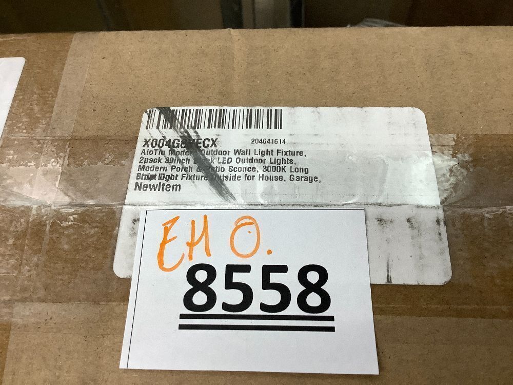 Modern Outdoor Wall Light Fixture, 2pack 39inch Black LED Outdoor Lights, Modern Porch & Patio Sconce, 3000K Long Strip Light Fixture Outside for House, Garage, Front Door - Image 4 - Lot 8558