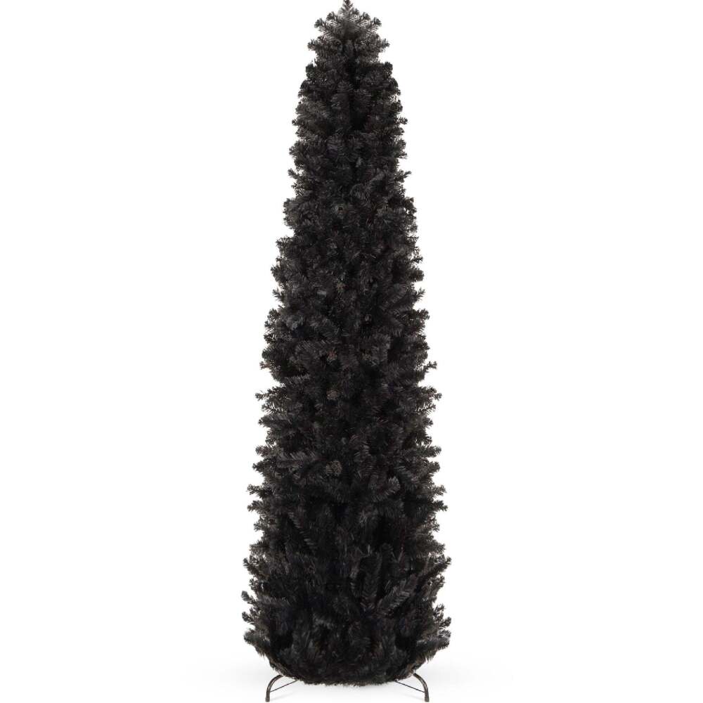 Black Artificial Pencil Holiday Christmas Tree - Image 1 - Lot 8576