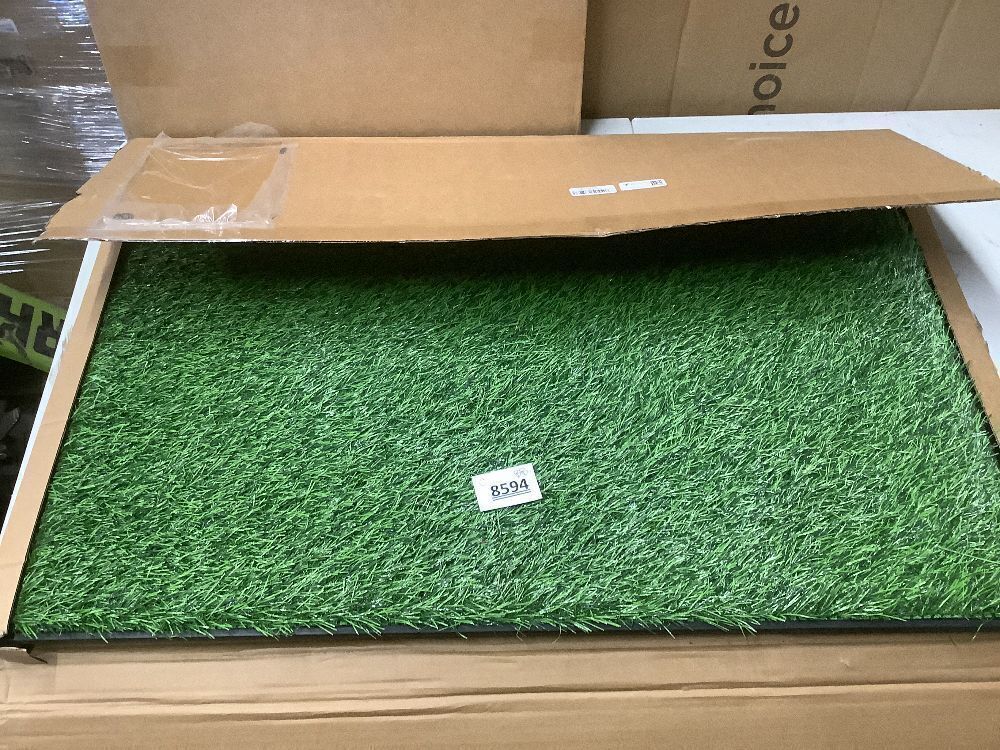 Dog Grass Pad with Tray, 34''X23'' Large Artificial Turf Grass Potty, Reusable Puppy Pee Pads for Dogs, Portable Dog Litter Box for Indoor/Outdoor Potty Training Toilet - Image 3 - Lot 8594