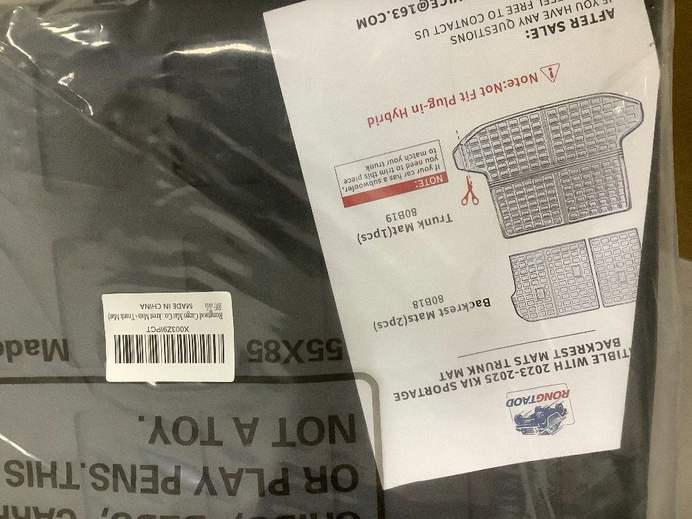 Rongtaod Cargo Mat Compatible with 2023 2024 2025 2026 Kia Sportage Trunk Mat Cargo Mat TPE Cargo Liner Back Seat Cover Protector Sportage Accessories (Backrest Mats+Trunk Mat) - Image 5 - Lot 8689