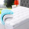 ABENE Dual Layer 3 Inch Memory Foam Mattress Topper, 2 Inch Memory Foam Bed Pad Plus 1 Inch Down Alternative Pillowtop Mattress Pad Cover, Plush Soft Bed Topper for Back Pain Relief - Thumbnail 1