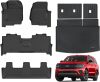 Floor Mats & Cargo Liner, All Weather Protection TPE Rubber Floor Liners Automotive Accessories, Black - Thumbnail 1