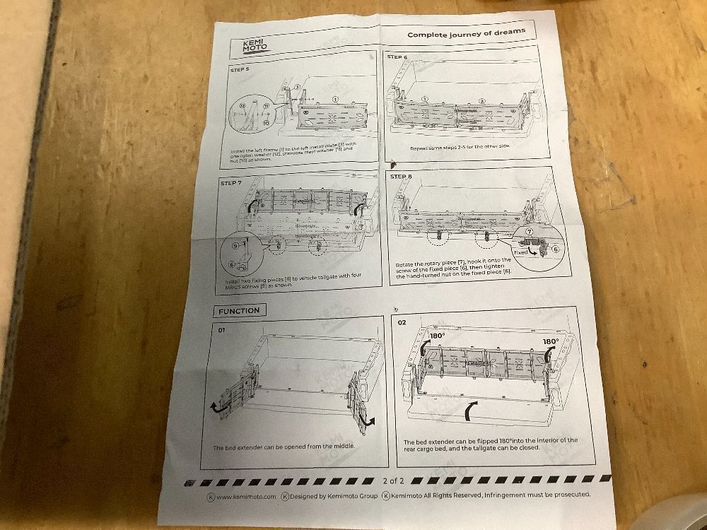 Bed Extender Tailgate Extension - Image 4 - Lot 8723