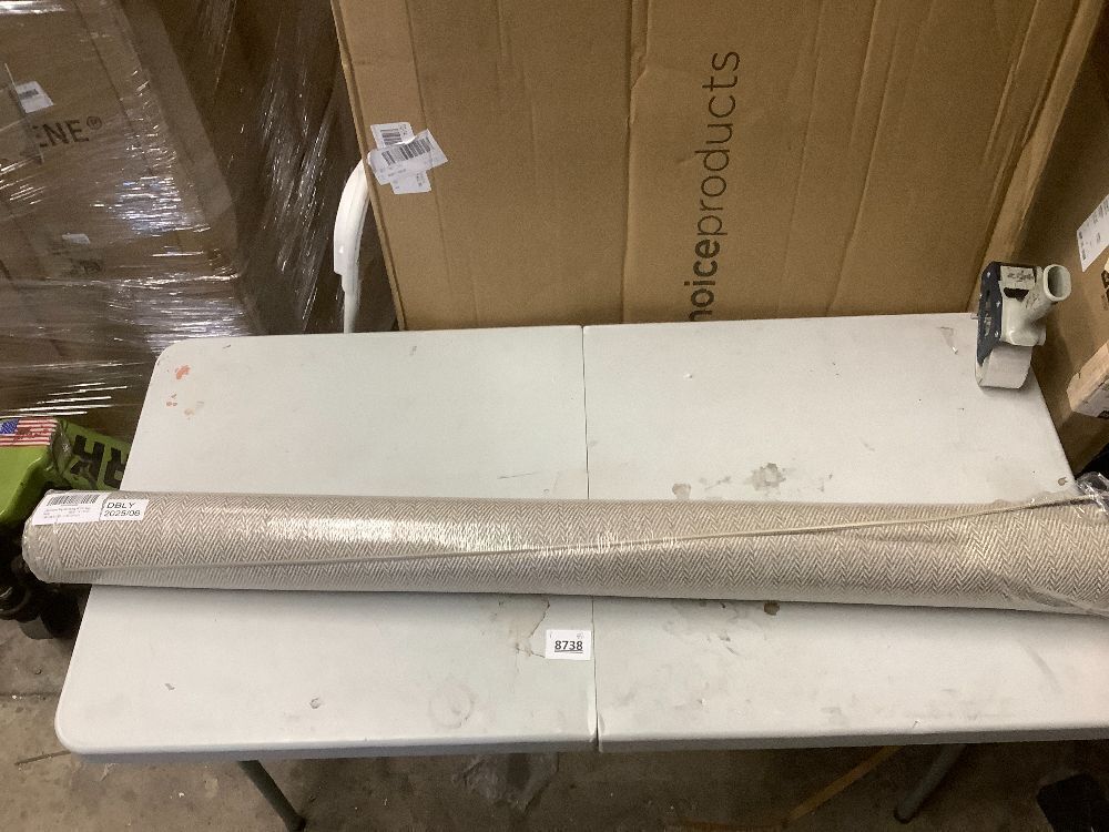 LUMI Ultra Thin Indoor Door Mat for Entrance 48"x72", Non Slip Entryway Mat, Low Profile Doormat, Unique Herringbone Design Carpet for Inside, Patio, Porch, Beige - Image 2 - Lot 8738