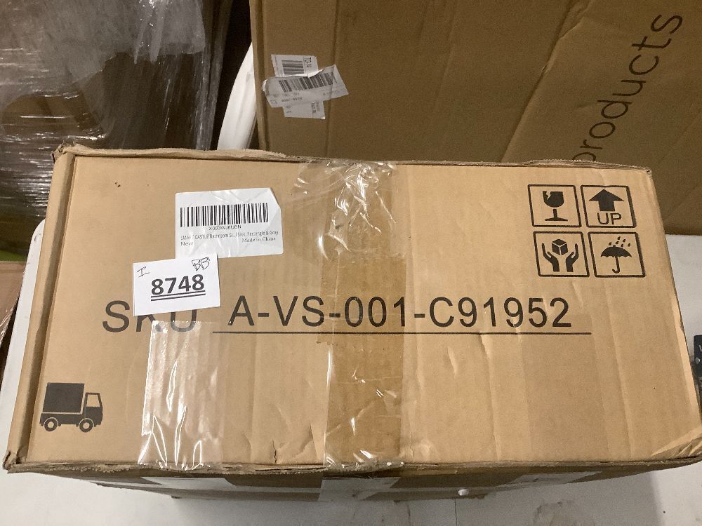 Bathroom Sink Rectangular 16x12 Inch Concrete Vessel for Bathroom Above Counter Vanity Rectangle Sink Smooth Finish - Image 4 - Lot 8748