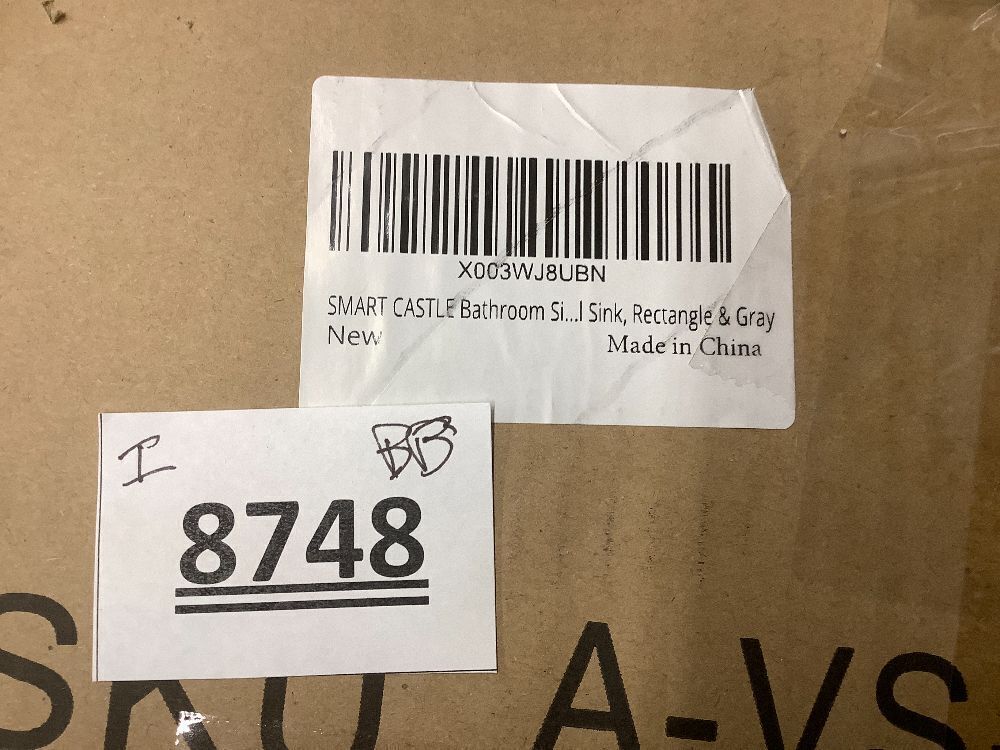 Bathroom Sink Rectangular 16x12 Inch Concrete Vessel for Bathroom Above Counter Vanity Rectangle Sink Smooth Finish - Image 5 - Lot 8748