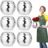 6 Pcs Disco Ball Vase,Plastic Disco Ball Centerpieces Silver Disco Ball Planter Mirror Disco Ball Ice Bucket Disco Ball Decor Can Be Used for Wedding Centerpieces,Birthday,Office(9 Inch) - Thumbnail 1