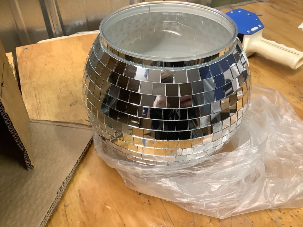 6 Pcs Disco Ball Vase,Plastic Disco Ball Centerpieces Silver Disco Ball Planter Mirror Disco Ball Ice Bucket Disco Ball Decor Can Be Used for Wedding Centerpieces,Birthday,Office(9 Inch) - Image 2 - Lot 8758