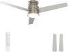 warmiplanet Flush Mount Ceiling Fan with Lights Remote Control, 52-Inch, Black, 3-Blades - Thumbnail 1