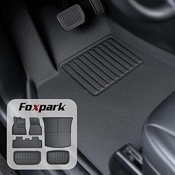 Floor Mats for Tesla Model Y 2025 to 2021, Custom Fit All Weather Floor Mats TPE, Cargo Liner Trunk Mats for Tesla Model Y Accessories 2024, 5-Seat (NOT fit 7-Seat) 6 PCS Mats Set - Image 1 - Lot 8787