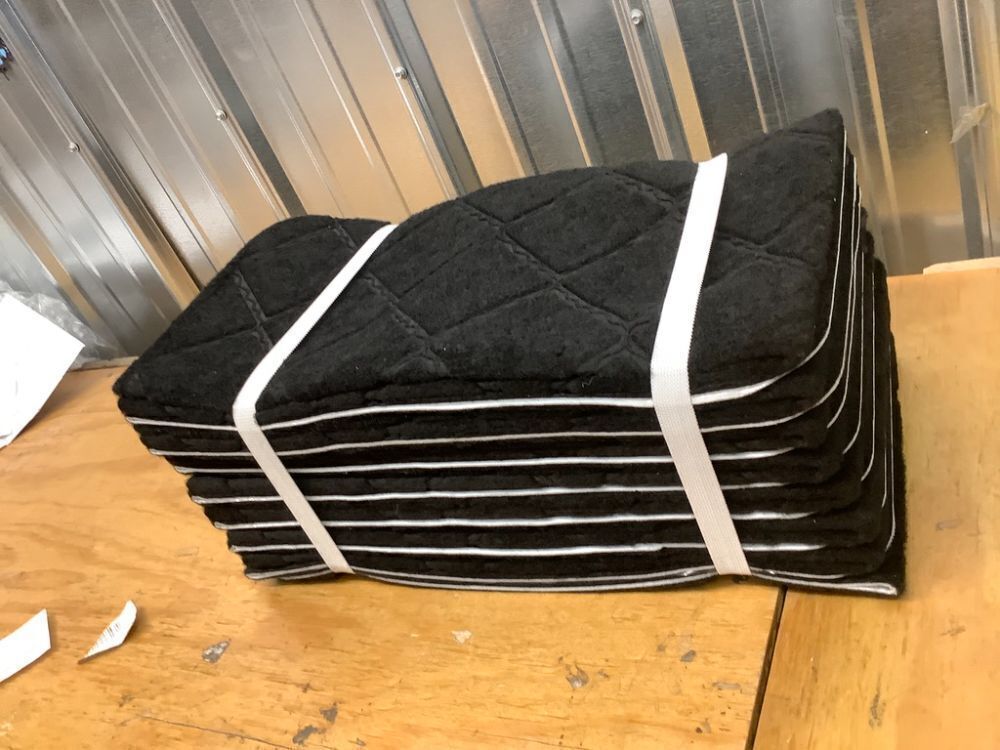 9"X36" Bullnose Stair Treads Carpet Non-Slip for Wooden Steps Indoor, Machine Washable and Reusable with Tape Free Self-Adhesive Back for Pets, Set of 15, Black - Image 2 - Lot 8798