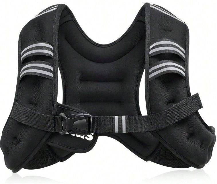 ZELUS Weighted Vest, 20lb Weight Vest With Reflective Stripe For Workout, Strength Training, Running, Fitness, Muscle Building, Weight Loss, Weightlifting - Image 1 - Lot 8812