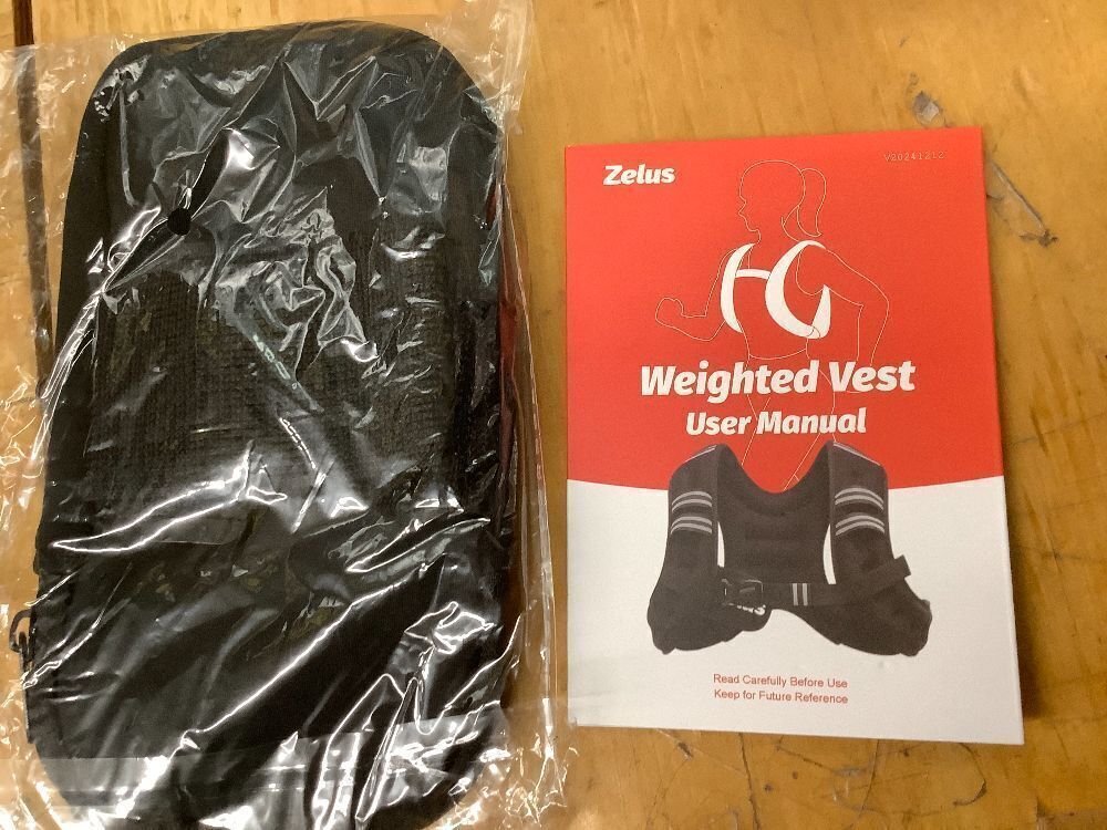 ZELUS Weighted Vest, 20lb Weight Vest With Reflective Stripe For Workout, Strength Training, Running, Fitness, Muscle Building, Weight Loss, Weightlifting - Image 3 - Lot 8812