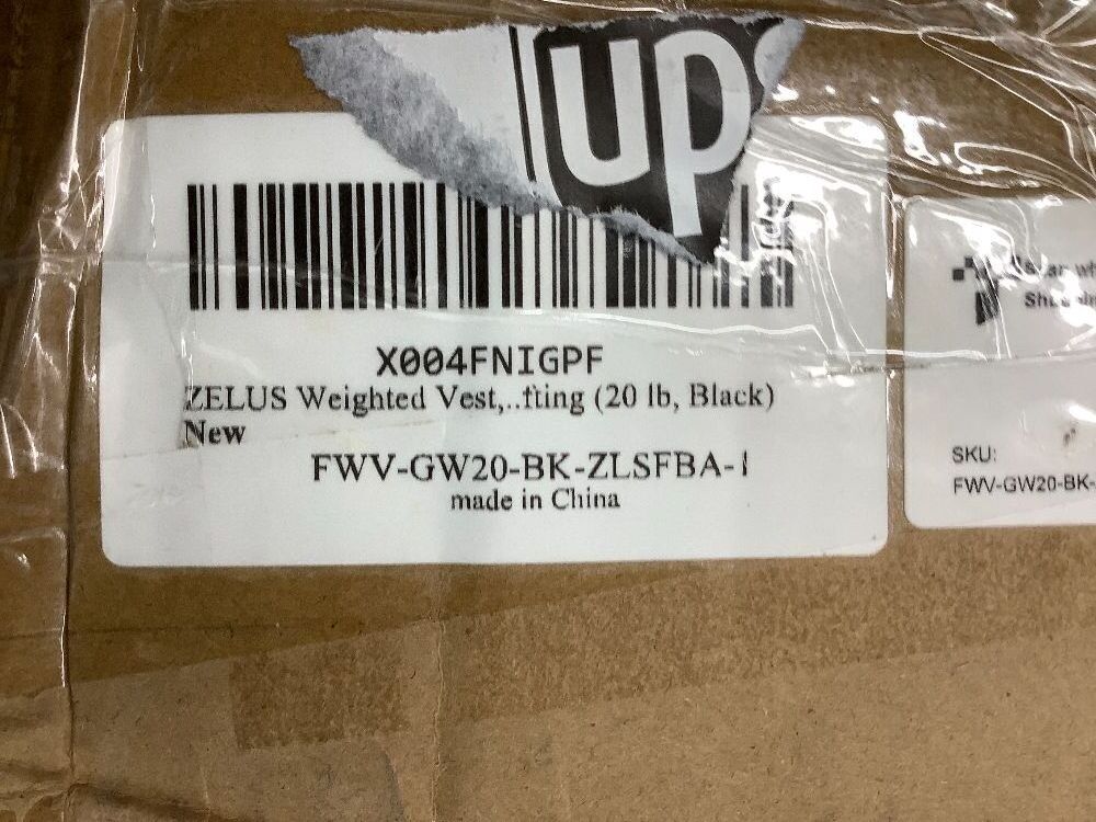 ZELUS Weighted Vest, 20lb Weight Vest With Reflective Stripe For Workout, Strength Training, Running, Fitness, Muscle Building, Weight Loss, Weightlifting - Image 5 - Lot 8812