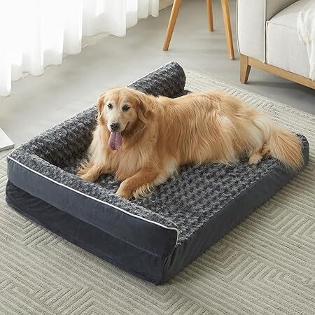 BFPETHOME Orthopedic Dog Beds for Large Dogs-Waterproof Sofa Dog Bed with Removable Washable Cover, Big Pet Bed with Waterproof Lining and Nonskid Bottom,Pet Bed for Large Dogs - Lot 8819