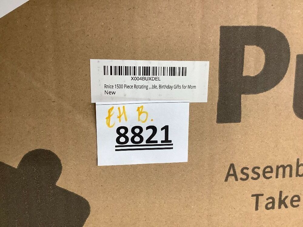 1500 Rotating Puzzle Board Pro, with 6 Drawers, Rubber Cover Mat, 34" x 25", 360° Lasy Susan, Sort-Wise Colorful Felt Drawers & 4 Trays, Wooden Jigsaw Puzzle Table, Birthday Gifts for Mom - Image 4 - Lot 8821