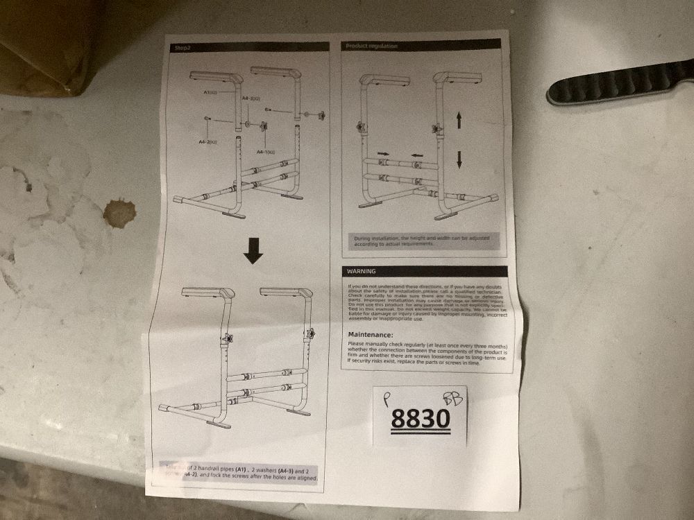 Stand Assist Aid for Elderly/Disabled, Removable Couch/Chair Lift Assistance Stand Up Devices-6 Levels Adjustable Height, Help Standing Aids & Supports, Up to 450 Lbs, White - Image 3 - Lot 8830