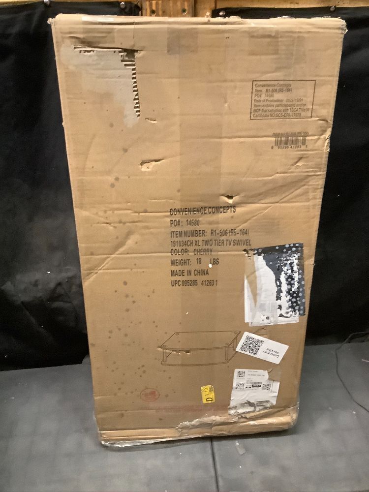 Convenience Concepts Designs2Go XL Two Tier Swivel Riser, Cherry - Image 3 - Lot 8837