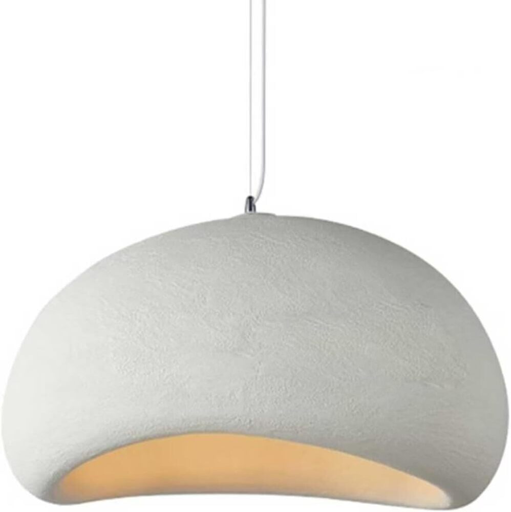 27.6in Modern Pendant Light for Dining Room Kitchen Island Hallway Restaurant Hanging Lamp E26 Base Japanese Wabi-Sabi Style Bird Nest Shape Lighting Fixture - Image 1 - Lot 8838