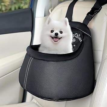 Dog Car Seat for Small Dogs Under 13 lbs (6kg), Deluxe Dog Booster Car Seat with Durable Belt and Buckles, Portable and Soft Pet Booster Seat, Black - Image 1 - Lot 8847