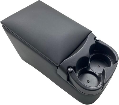 Universal Truck Bench Seat Console with Cup Holders, Grey - Lot 8854