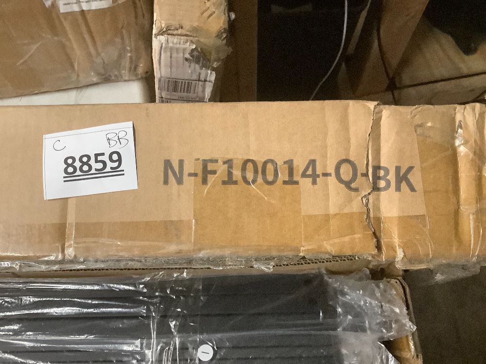 Novilla Queen Metal Bed Frame with Headboard and Footboard, 14 Inch Platform Bed Frame with Storage, Mattress Base, No Box Spring Needed, Metal Slat Support - Image 4 - Lot 8859