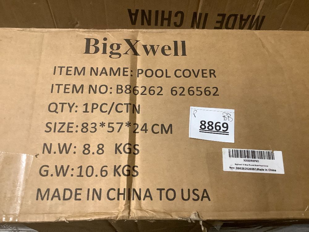 BigXwell 18 Foot Round Solar Pool Cover,16-mil Blue Above-Ground and In-Ground Pools Cover, Heavy-Duty Insulating Pool Heater Cover - Image 4 - Lot 8869